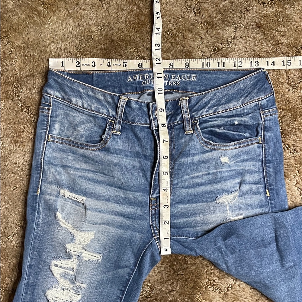 American Eagle Distressed Jegging Size 6 Short - Picture 4 of 6